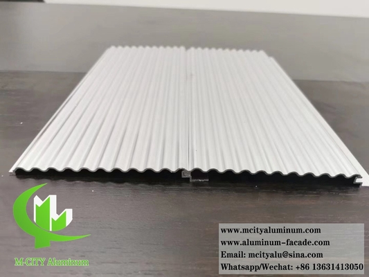 Metalen wandpanelen met aluminiumprofiel