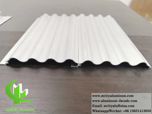 Metalen wandpanelen met aluminiumprofiel