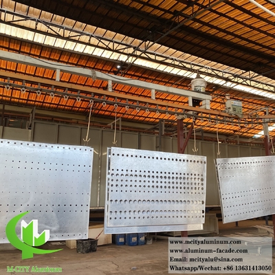 Architectonische metalen panelen Geperforeerd plaat voor plafond decoratie Interieur en exterieur 2 mm