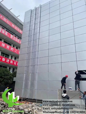 Metalen muurpanelen voor architectuur Aluminiumplaat voor decoratie van gevels
