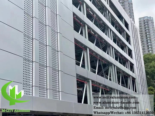 Aluminium 1100/3003 geperforeerde gevel met variabele installatiemethode