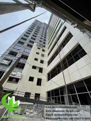 Architectonische wandbekleding Plaat van metaal Aluminium panelen Gevelsysteem PVDF coating