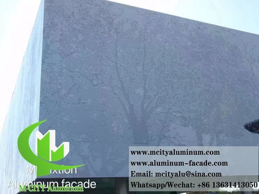 Architectonisch geperforeerd metaalscherm voor wandbekleding