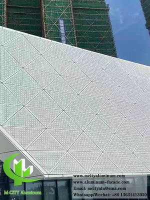 Aluminium 1100/3003 geperforeerde gevel met variabele installatiemethode