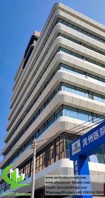 Metalen buitenwand gevel Vaste aluminium bekleding panelen 3 mm PVDF coating 20 jaar garantie