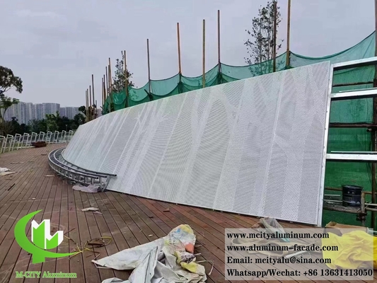 Architectonisch met laser gesneden metalen scherm aluminium voor gebouw decoratie plafond gevel
