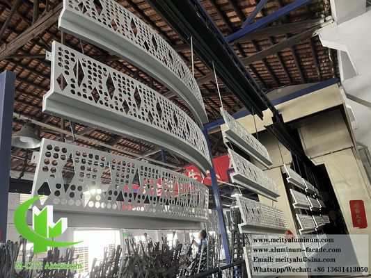 Goede prijs 3 mm dikte poedergecoat CNC gesneden aluminiumplaat voor aanpasbare wandbekledingsontwerpen online