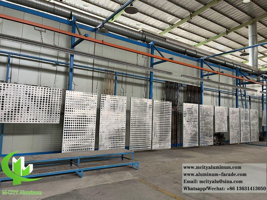 Goede prijs Gepoedercoat geperforeerd aluminium gevelpaneel 1200x2400 mm CNC lasergesneden voor wandbekleding online