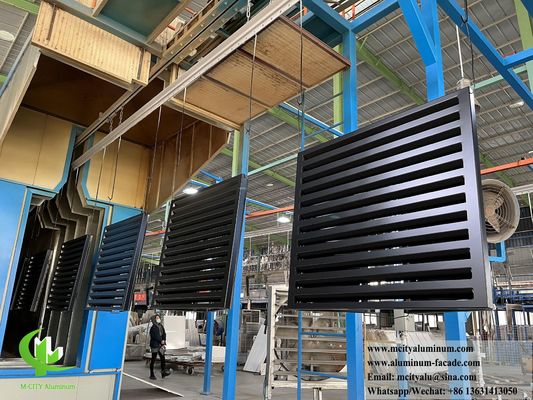 Goede prijs Poederbedekte geperforeerde aluminium AC-deksel en warmtepompdeksel met aanpasbare afmetingen voor buitentoepassingen online