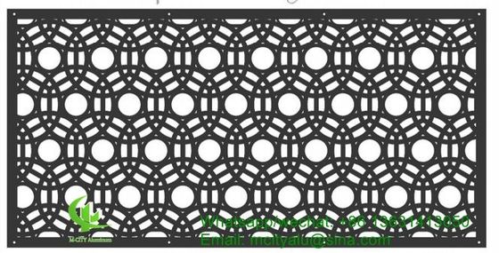 Goede prijs Poedergecoat, op maat ontworpen, geperforeerd aluminiumpaneel 1000x2000 mm voor gevels en decoratieve schermen online