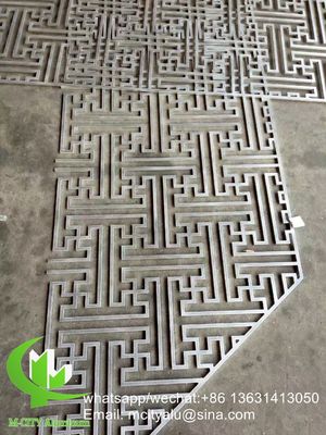 Goede prijs Lasergesneden poedergecoat aluminium gevelpaneel met aangepaste patronen voor decoratief scherm online