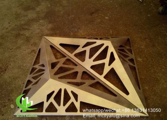 Goede prijs Poedergecoat Aluminium Bekledingspaneel met Aangepaste Patronen en Standaard Afmeting 1000x2000mm voor Geveldecoratie online