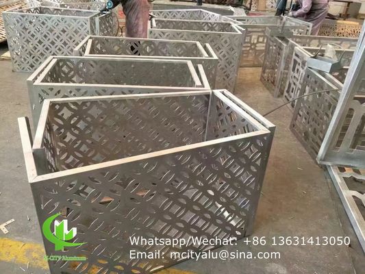 Goede prijs 2,5 mm dikke gepoedercoate aluminium AC-afdekking met aangepaste CNC-patronen voor geveldecoratie online