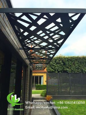 Goede prijs 3mm gepoedercoat aluminium geperforeerd paneel voor gevel met aangepaste patronen online