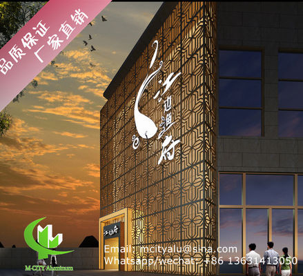 Goede prijs aluminium massief paneel gevel bekleding op maat gemaakt 2,5 mm dikte voor gordijnwand gevel decoratie online