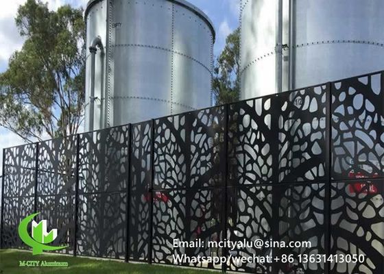 Goede prijs 2 mm dikte lasergesneden geperforeerd aluminiumplaat voor gevelpaneel en scherm met poedercoating online