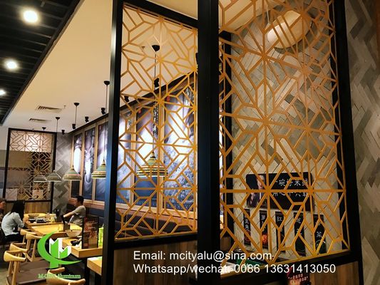 Goede prijs Custom RAL Colors Poederbedekte Perforated Aluminium Panel Laser Cut Aluminium Screen 1000x2000mm Standaard Grootte online