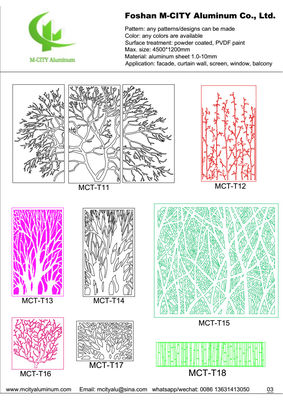 Goede prijs China Aluminium CNC laser gesneden decoratief paneel voor gevel wandpaneel bekleding paneel online