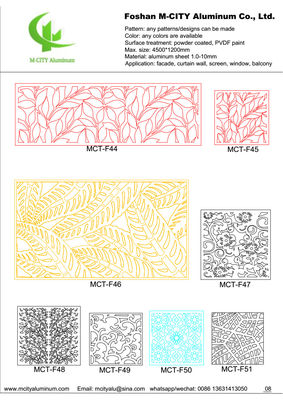 Goede prijs Poederbedekte aluminium geperforeerd paneel 1000x2000 mm met aanpasbare patronen voor gevelbekleding online