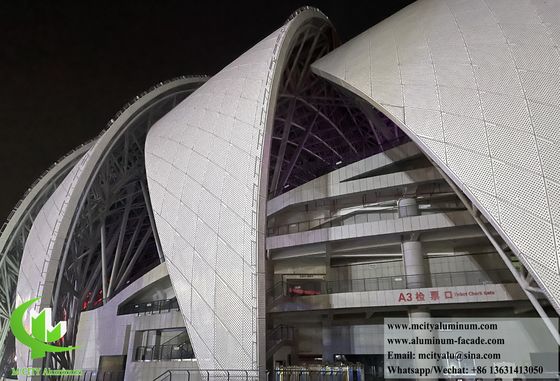 Goede prijs Gekrompen metalen bekledingspaneel Aluminiumplaat Geperforeerde panelen Buitenwandversiering online