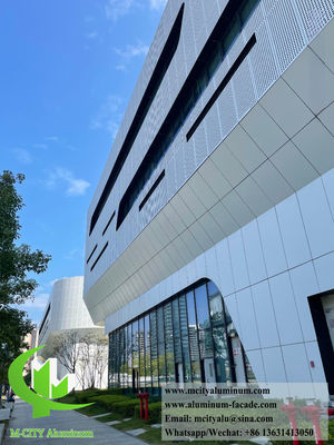Goede prijs Gepersonaliseerde grootte Poedercoated Perforated Solid Aluminium Cladding Gevelpaneel voor architecturale wandbekleding online