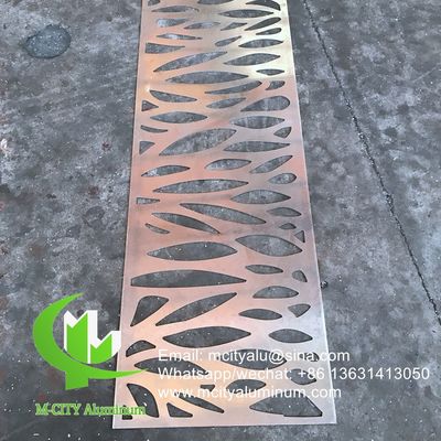 Goede prijs Mode stijl 2,5 mm dikte poeder gecoat aluminium gevelpaneel met aangepaste patronen voor gordijnwand decoratie online