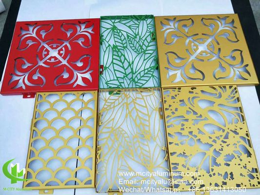 Goede prijs Poedergecoat geperforeerd aluminiumpaneel met aanpasbare RAL-kleuren en CNC-torretpunching voor gevelbekleding online