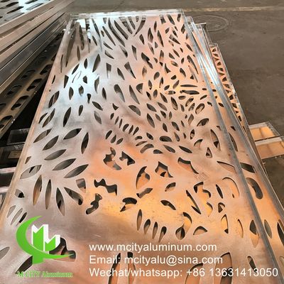 Goede prijs 3mm gepoedercoat aluminium geperforeerd paneel met aangepaste RAL-kleuren voor gevelbekleding online