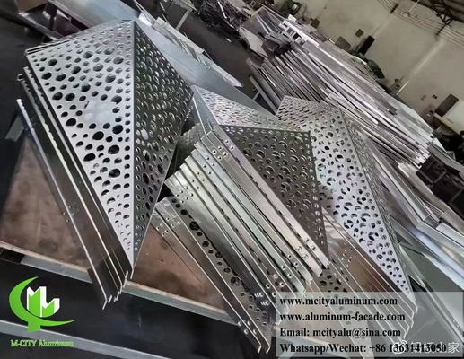 Goede prijs 3D Aluminium Plafondpaneel met LED-verlichting en Poedergecoat Aanpasbaar Metalen Scherm online