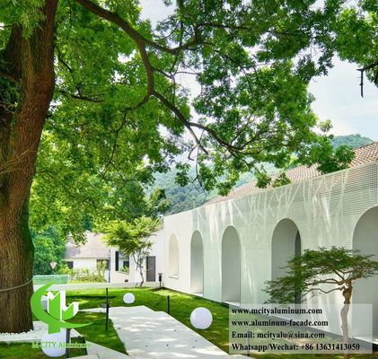 Goede prijs Poederbedekte geperforeerde aluminium gevelpaneel 1200x2400mm CNC gegraveerd voor gebouwbekleding online