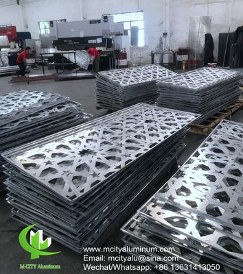 Goede prijs Gepoedercoate geperforeerde aluminium paneel 1000x2000mm Aanpasbare patronen voor gevelbekleding online