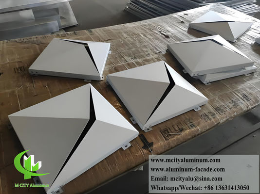 Goede prijs Aanpasbaar Ontwerp 3D Aluminium Gevelpaneel met Poedercoating Oppervlak in Afmeting 1000x1000mm online
