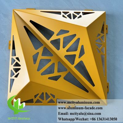 Goede prijs 3D gevelontwerp Metalen plaat Aluminium bekleding Geperforeerde plaat online