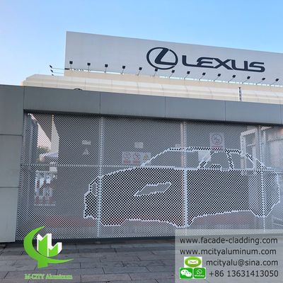 Goede prijs Gepoedercoate geperforeerde aluminiumplaat met aangepaste RAL-kleuren voor lasergesneden gevelpanelen online