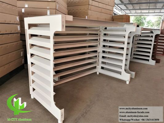 Goede prijs Poedergecoate aluminium airconditionerhoes met aangepaste afmetingen en UV-bescherming voor buitenclimaten online