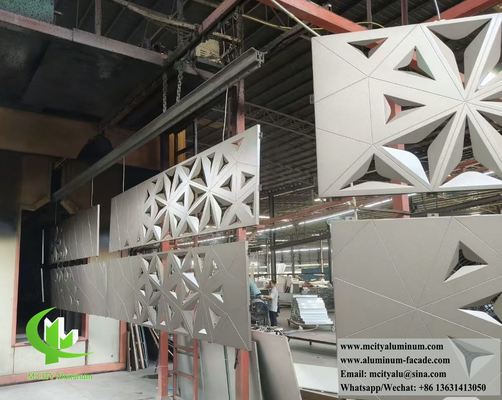 Goede prijs 5052 Aluminiumlegering Geperforeerde Aluminium Bekleding met PVDF Coating en 35-45% Open Oppervlakte Ratio online