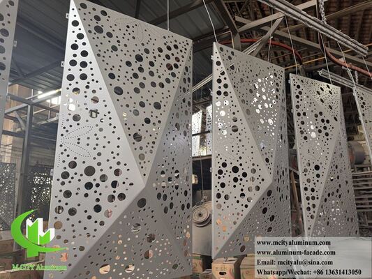 Goede prijs 3D geperforeerde aluminium gevelpanelen | Parametrische architecturale bekleding online
