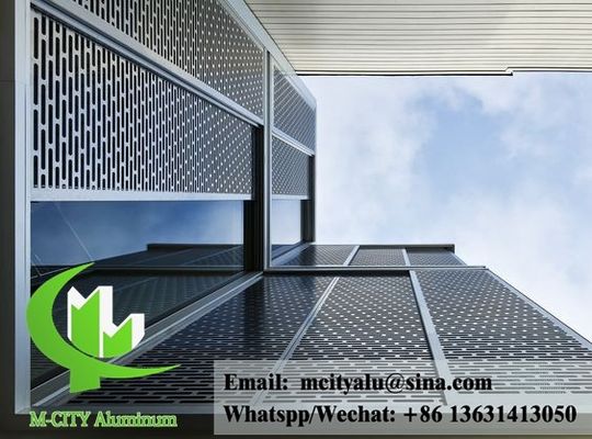 Goede prijs Poedergecoate aluminium gevel geperforeerd plaat met aangepaste RAL-kleuren en lasergesneden patronen voor gebouw bekleding online