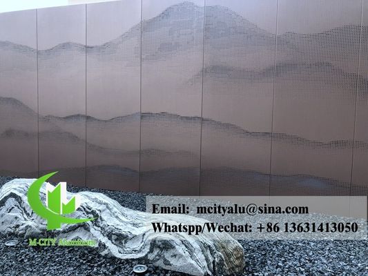 Goede prijs Op maat ontworpen gepoedercoat geperforeerd aluminium paneel voor gevelbekleding 1000x2000mm online