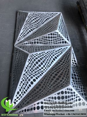 Goede prijs Poederbedekte geperforeerde aluminium gevelpaneel 1200x2400mm CNC laser gesneden voor wanddecoratie online
