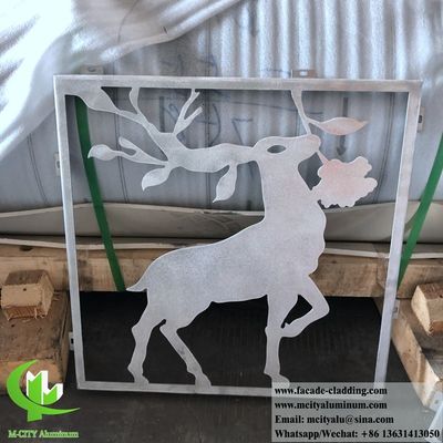 Goede prijs Lasergesneden aluminium gevelbekledingspaneel met 3003 materiaal en poedergecoat oppervlak online