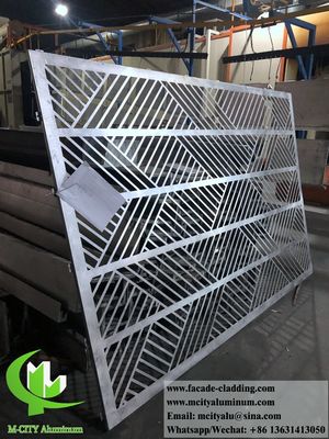 Goede prijs Metalen bekledingssystemen, aluminium gevelpanelen, 3 mm poedercoating online