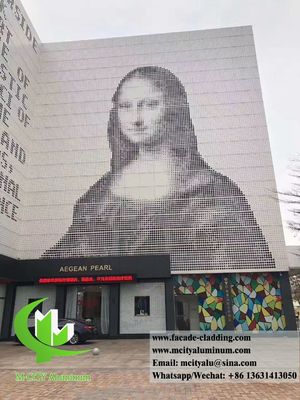 Goede prijs Poederbedekte geperforeerde aluminium gevelpaneel met aangepaste RAL-kleuren en 1,5-10 mm dikte online