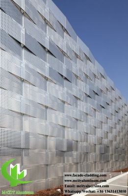 Goede prijs 3D-exterieur Metalen geperforeerde bekleding Aluminium gevels voor architectonische decoratie van gebouwen online