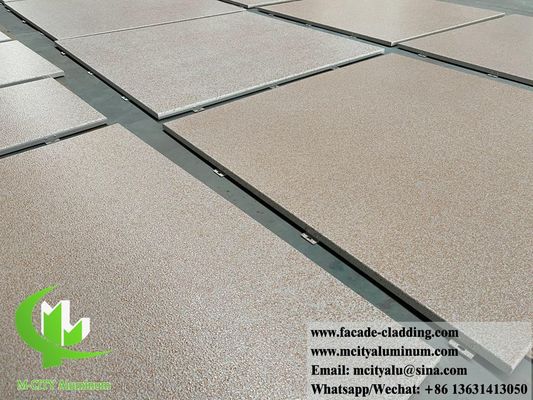 Goede prijs Steenkleurig aluminiumplaat massief wandbekleed paneel voor gevel duurzaam voor buiten online
