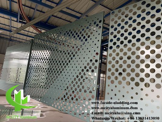 Goede prijs Architectonische metalen geperforeerde bekleding aluminium gevels duurzame PVDF-coating online