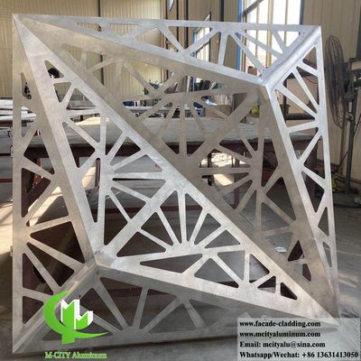 Goede prijs Custom CNC Cut 3D Aluminium Cladding Panel met poederbedekte RAL-kleuropties voor architecturale wandbekleding online
