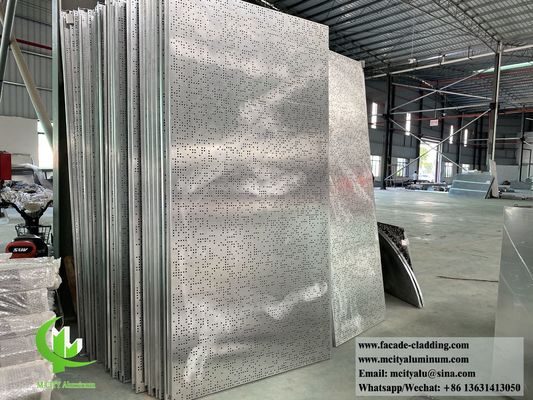 Goede prijs Poederbedekte geperforeerde aluminiumpaneel voor gevelbekleding met aanpasbare RAL-kleuren en 3 mm dikte online
