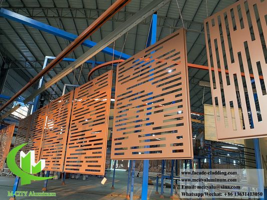Goede prijs Decoratieve geperforeerde metalen scherm aluminium panelen met antiroest brandwerend PVDF en aanpasbare RAL-kleuren voor gevels en bekleding online