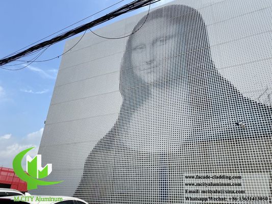 Goede prijs Geperforeerd aluminium gevelpaneel met PVDF-coating 3 mm dik en 15 jaar garantie online